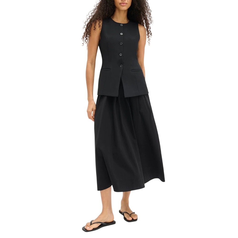 Aligne Harley Waistcoat Dress Black ASS26DR15 Womens US 4 New